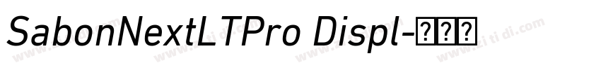 SabonNextLTPro Displ字体转换